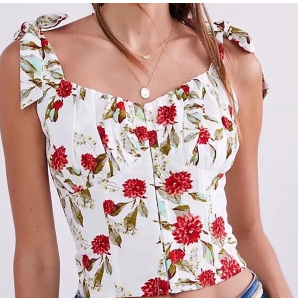 Anthropologie corset tank
